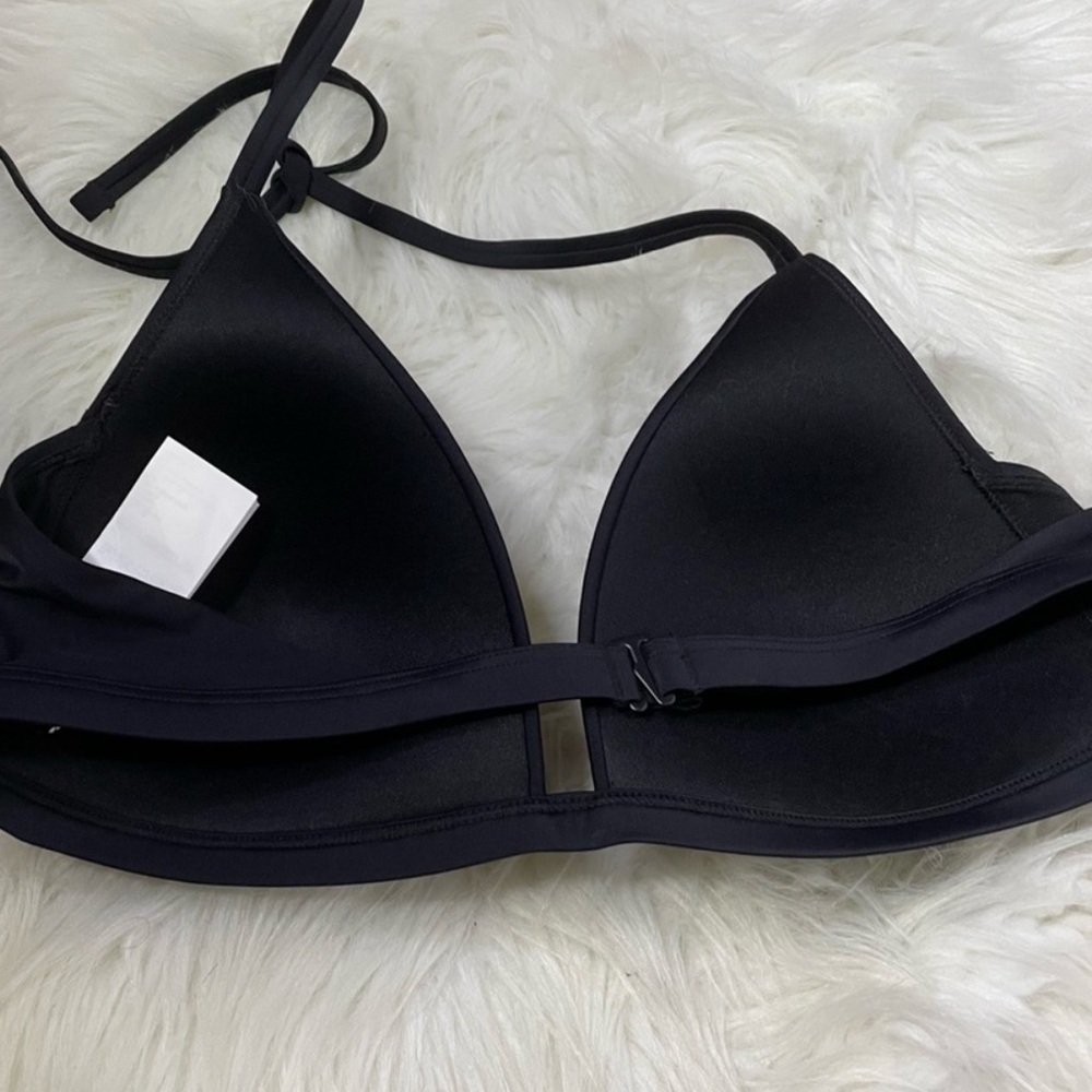 Women's prAna Lexie Swim Bikini Top Black Large - Picture 2 of 4